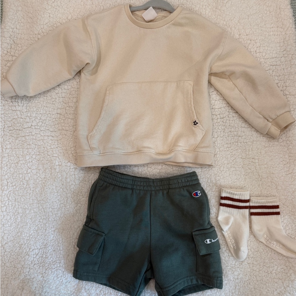 Champion Green Kids Shorts